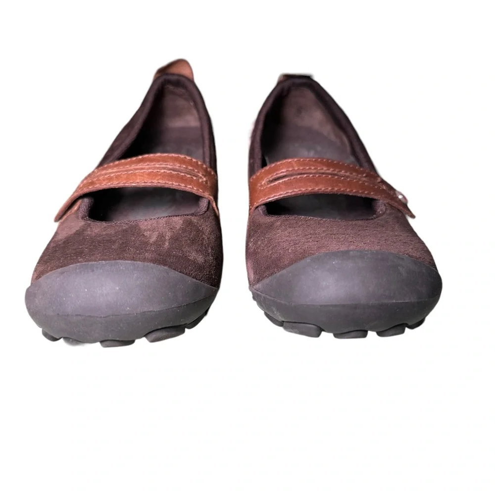 Merrell Brown Suede Mary Jane Slip-On 6.5